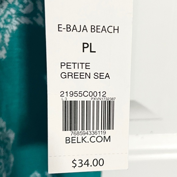 Women’s top in teal and white | Size PL | SO SOFT! | NWT - Picture 8 of 8